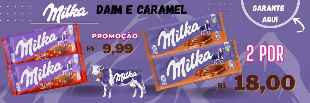 Milka daim e caramelo
