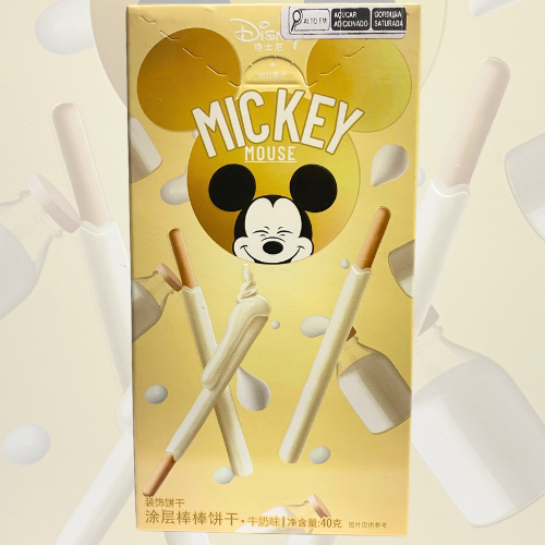 Biscoito Palito Mickey Mouse Sabor Creme de Leite 40G