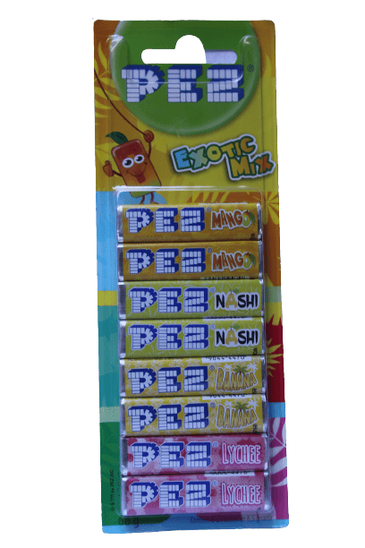 Pez Refil sabor Exotic Mix 68g
