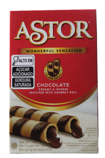 Biscoito Wafer Astor com Recheio Sabor MIlk Shake de Baunilha 40g
