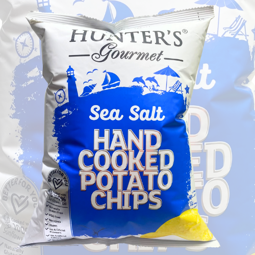 Salgadinho Hunter's Gourmet Potato Sea Salt 125G