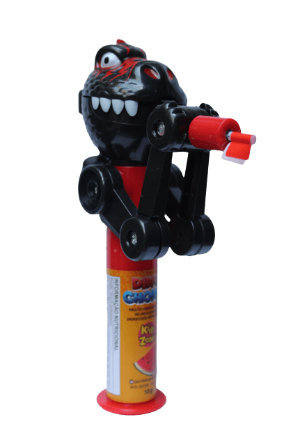 Brinquedo com Pirulito Dino Black 10g