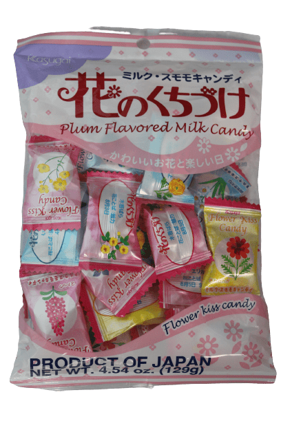 Bala Japonesa Ameixa e Flores Kasugai 129g