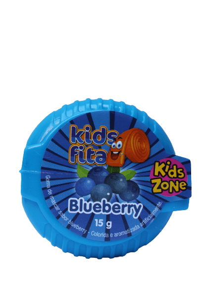 Goma de Mascar Fita sabor Blueberry Kids Zone 15g