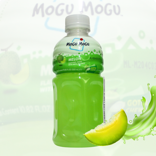 Suco de Fruta Sabor Melo com Nata de Coco Mogu Mogu 320ml