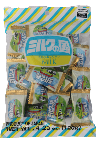 Bala Japonesa Leite Kasugai 120g