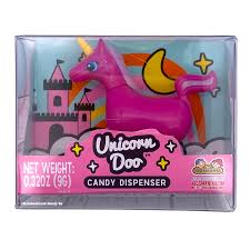 Dispenser Candy Balas Unicorn Doo Rosa 9g
