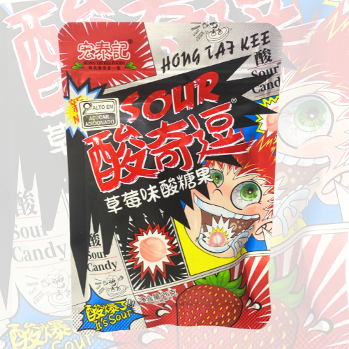 Bala Azeda Sabor Morango 26g