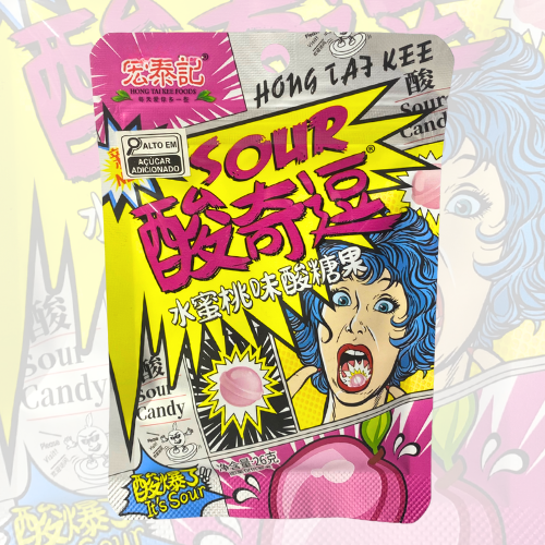 Bala Azeda Sabor Pssego 26g