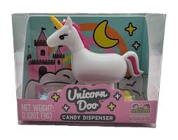 Dispenser Candy Balas Unicorn Doo Branco 9g
