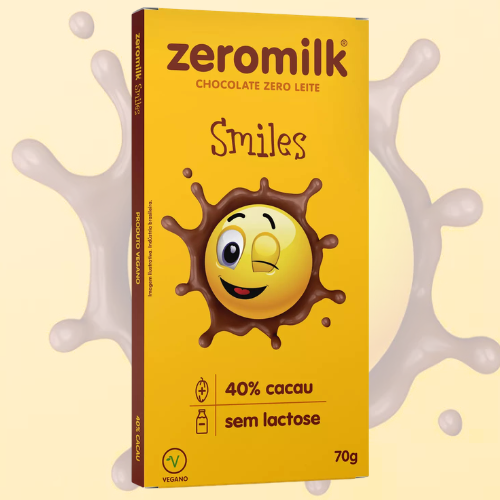 Chocolate Zero Milk Smiles 40% Cacau 70G
