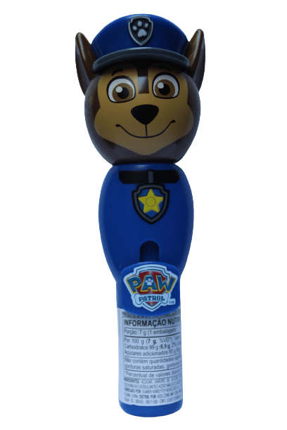 Brinquedo com Pirulito Patrulha Canina Chase 7g