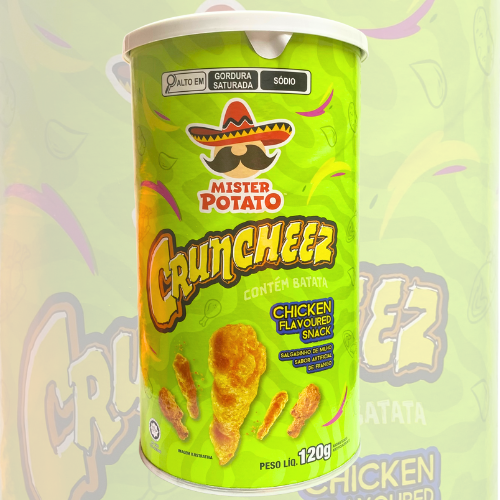 Salgadinho Cruncheez Mister Potato Sabor Frango 120G