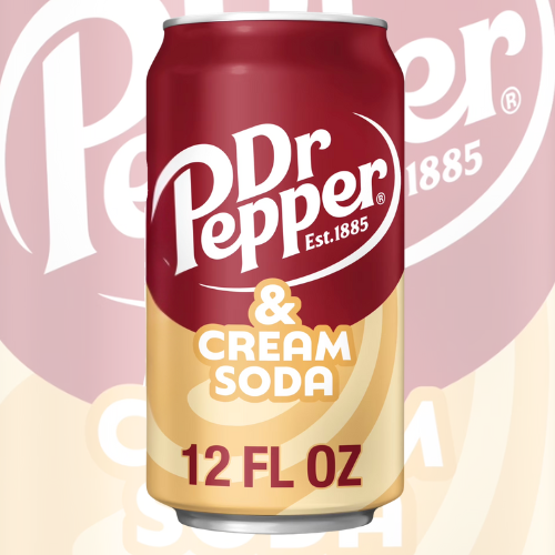 Dr Pepper & Cream Soda 355 ml.
