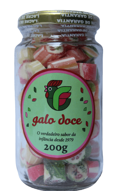 Bala Rocs sabor Frutas Sortidas Galo Doce 200g