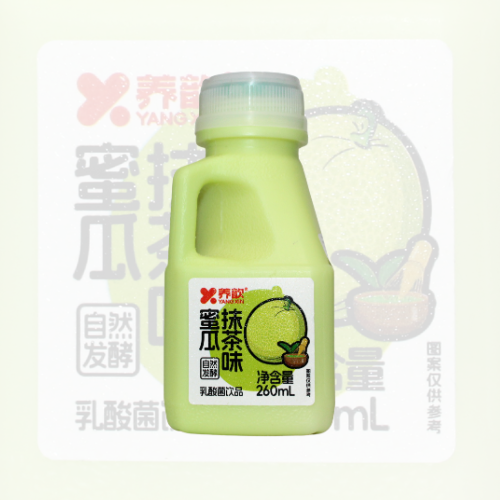 Leite Fermentado Sabor Melo e Matcha 260ml
