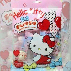 Hello Kitty Marshmallow Recheado Sabor Morango 80g