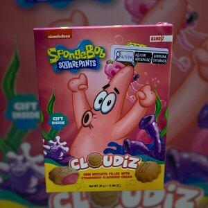 Biscoito Bob Esponja  Sabor Creme de Morango 30g