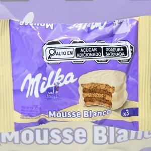 Milka Alfajor Mousse Blanco 55g.