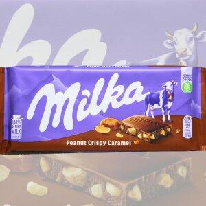 Chocolate Milka Peanut Crispy Caramel 90g
