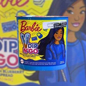 Biscoito Dipn Go Barbie Sabor Creme deMirtilo 55g
