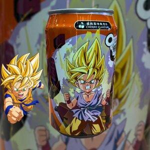 Bebida Gaseificada Super Saiyajin Sabor Cereja 330ml.