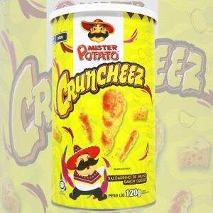 Cruncheez Mister Potato Sabor Queijo 120g.