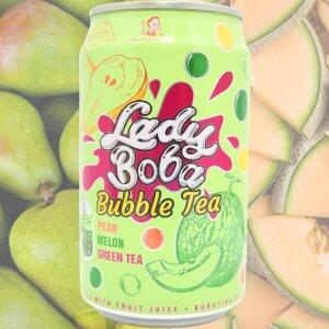 Bubble Tea Green Sabor Pera e Melo 320ml.