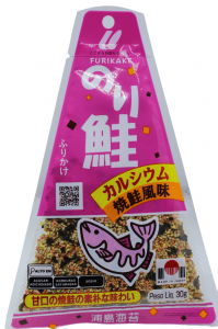 Furikake Tringulo Alga Marinha Nori e Peixe Salmo 30g