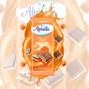 Alpinella Sabor Ao Leite com Caramelo 100G