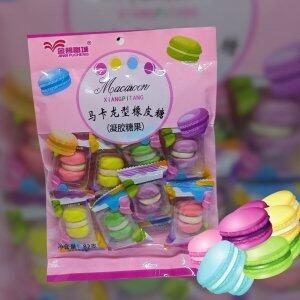Bala de Goma Formato Macaron 82g
