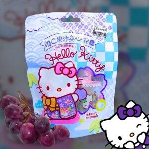 Bala Hello Kitty sabor blueberry 52g