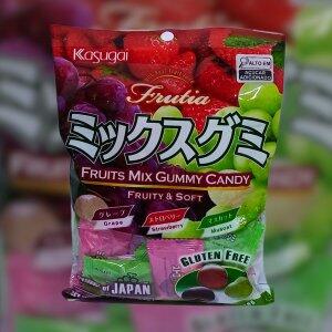 Balas Japonesa Kasugai sabor Frutas Sortidas 102g