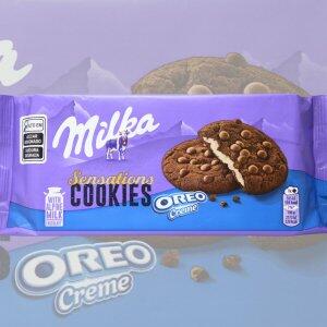Biscoito Cookie Milka Sensations Oreo Creme 156g