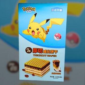 Biscoito Pokmon Wafer Sabor Coco Cru Com Leite 120g