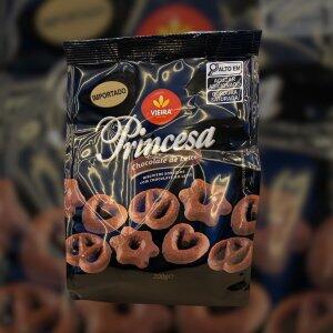 Biscoito Princesas Chocolate de leite 200g