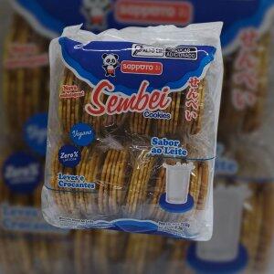 Biscoito Sembei Sabor ao Leite Sapporo 260g