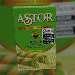 Biscoito Wafer Astor com Recheio Sabor Ch Verde  40g