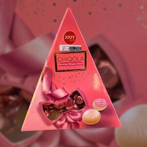 Bombons de Chocolate Branco Recheado Com Creme De Morango 110g