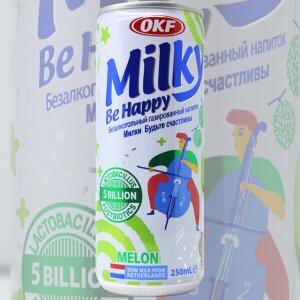 Milky Be Happy Sabor Melon OKF 250ml.