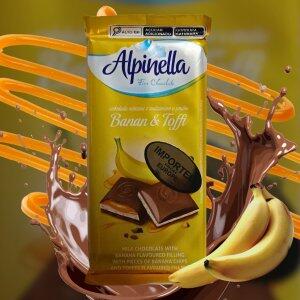 Chocolate Alpinella Recheado com Banana e Caramelo 100g