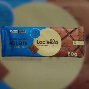 Chocolate Laciella Ao Leite Crocante 80g