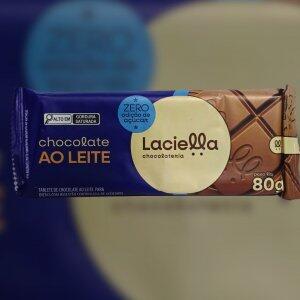 Chocolate Laciella Ao Leite Zero Acar 80g