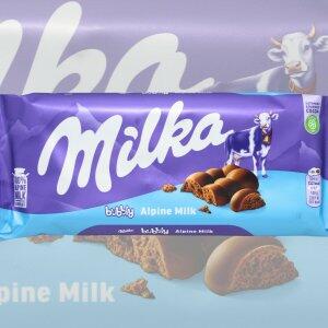 Chocolate Milka Bubbly Alpine Milk 90g