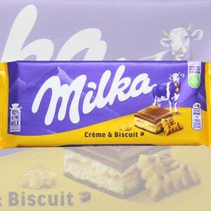 Chocolate Milka Cream & Biscuit 100g