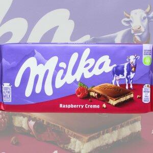 Chocolate Milka Raspberry Cream 100g