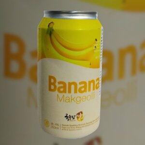 Coquetel Alcoolico Gaseificado Makgeolli Sabor Banana 350ml
