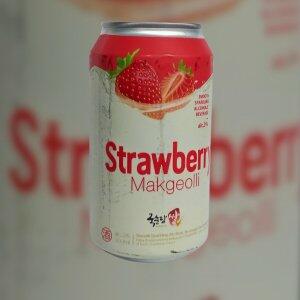 Coquetel Alcoolico Gaseificado Makgeolli Sabor Morango 350ml