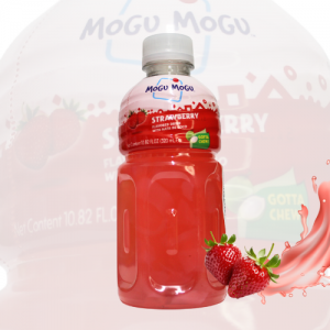 Suco de Fruta Sabor Morango com Nata de Coco Mogu Mogu 320ml