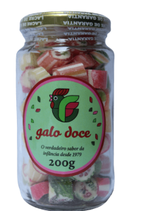 Bala Rocs sabor Frutas Sortidas Galo Doce 200g